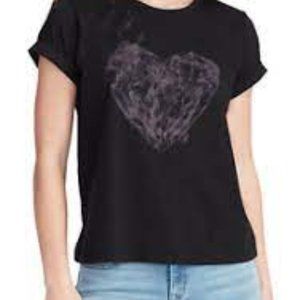 William Rast Women's Beaux Rolled Sleeve Tee Shirt